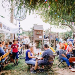 Ancien et premiere aire de jeux au Biergarten