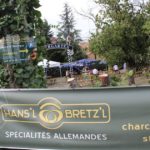 Premières tables au Biergarten